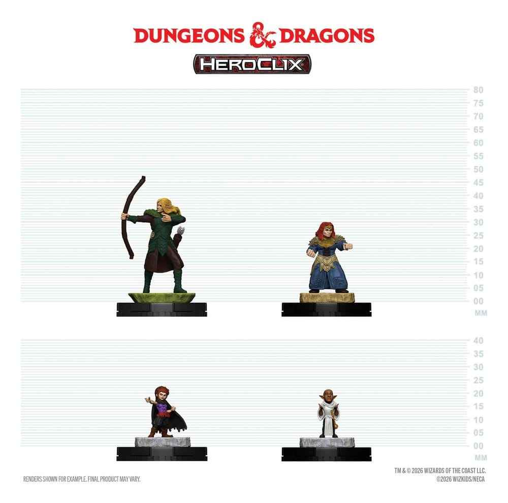 Dungeons & Dragons HeroClix 400: Figuren Set Äventyrspartiet 1