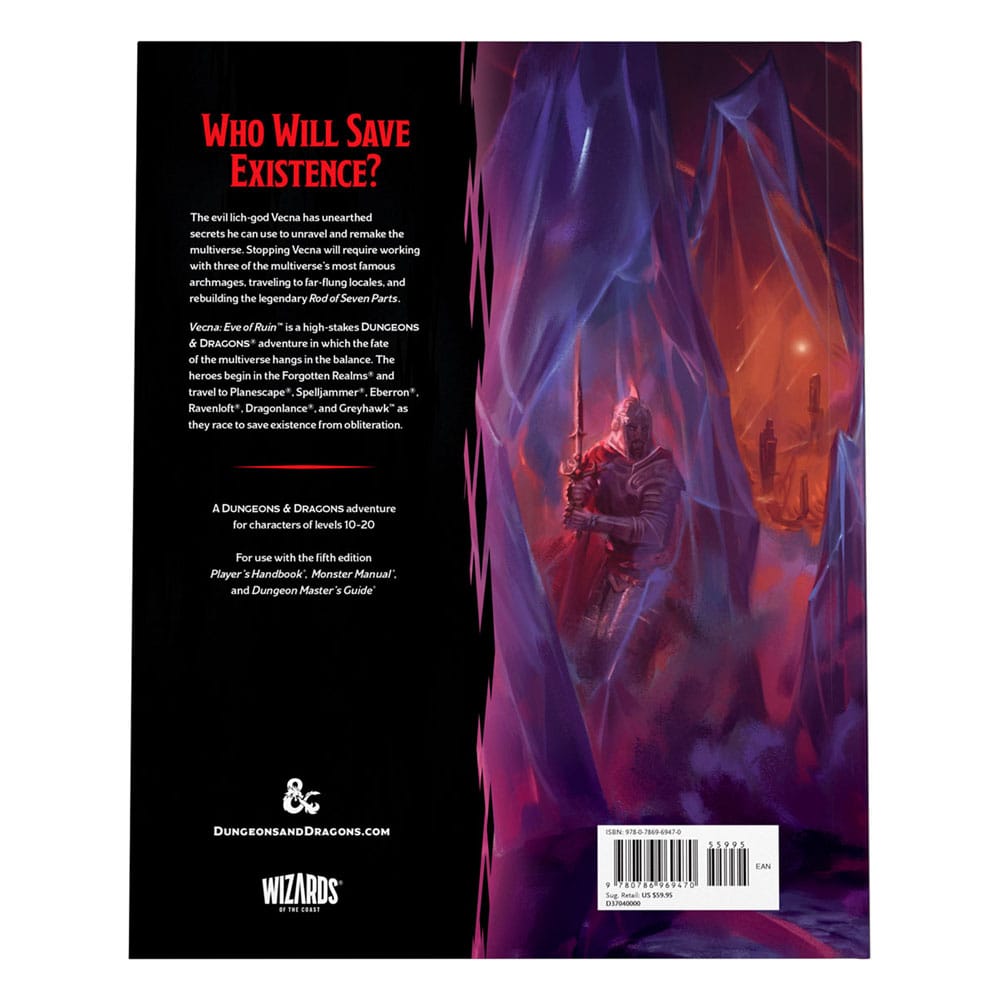 Dungeons & Dragons RPG Adventure Vecna: Eve of Ruin engelska