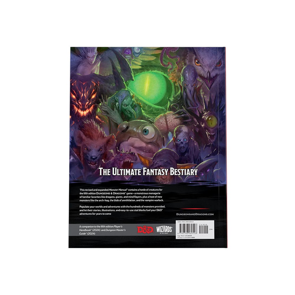Dungeons & Dragons RPG Monster Manual 2024 engelska