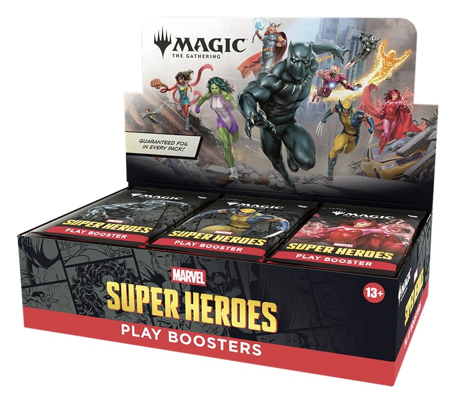 Magic: The Gathering Marvel Super Heroes Play Booster Display (30) engelska