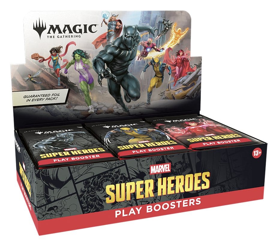 Magic: The Gathering Marvel Super Heroes Play Booster Display (30) engelska