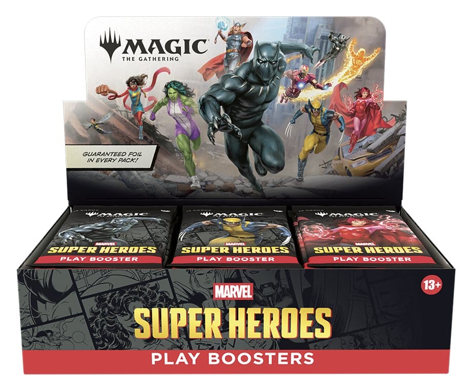 Magic: The Gathering Marvel Super Heroes Play Booster Display (30) engelska