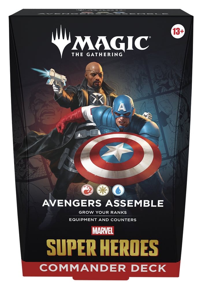 Magic: The Gathering Marvel Super Heroes Commander Decks Förvaringsfodral (4) engelska