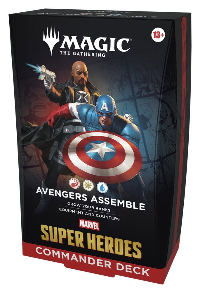 Magic: The Gathering Marvel Super Heroes Commander Decks Förvaringsfodral (4) engelska