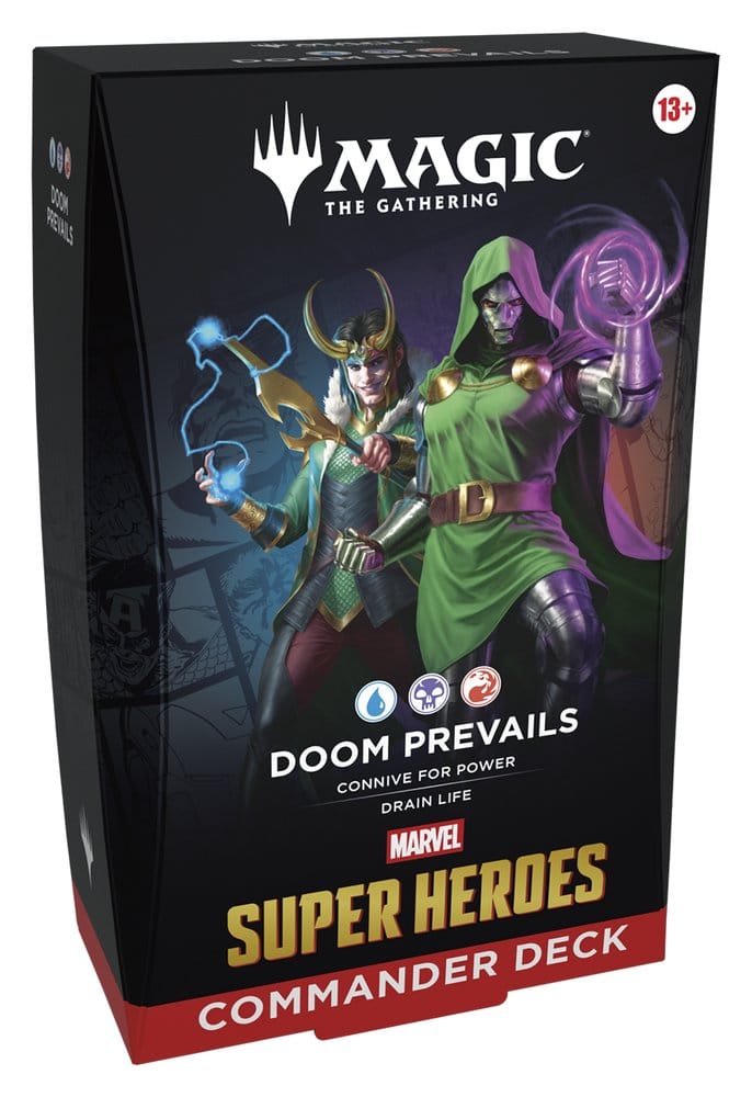 Magic: The Gathering Marvel Super Heroes Commander Decks Förvaringsfodral (4) engelska