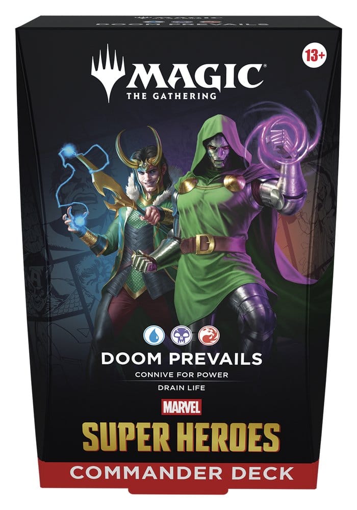 Magic: The Gathering Marvel Super Heroes Commander Decks Förvaringsfodral (4) engelska