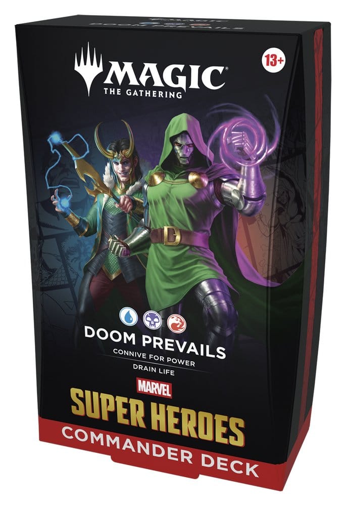 Magic: The Gathering Marvel Super Heroes Commander Decks Förvaringsfodral (4) engelska