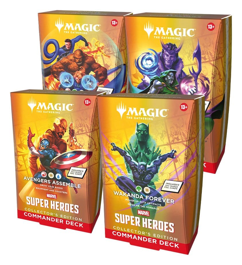 Magic the Gathering Marvel Super Heroes Collector's Edition Commander Decks Case (4) engelska