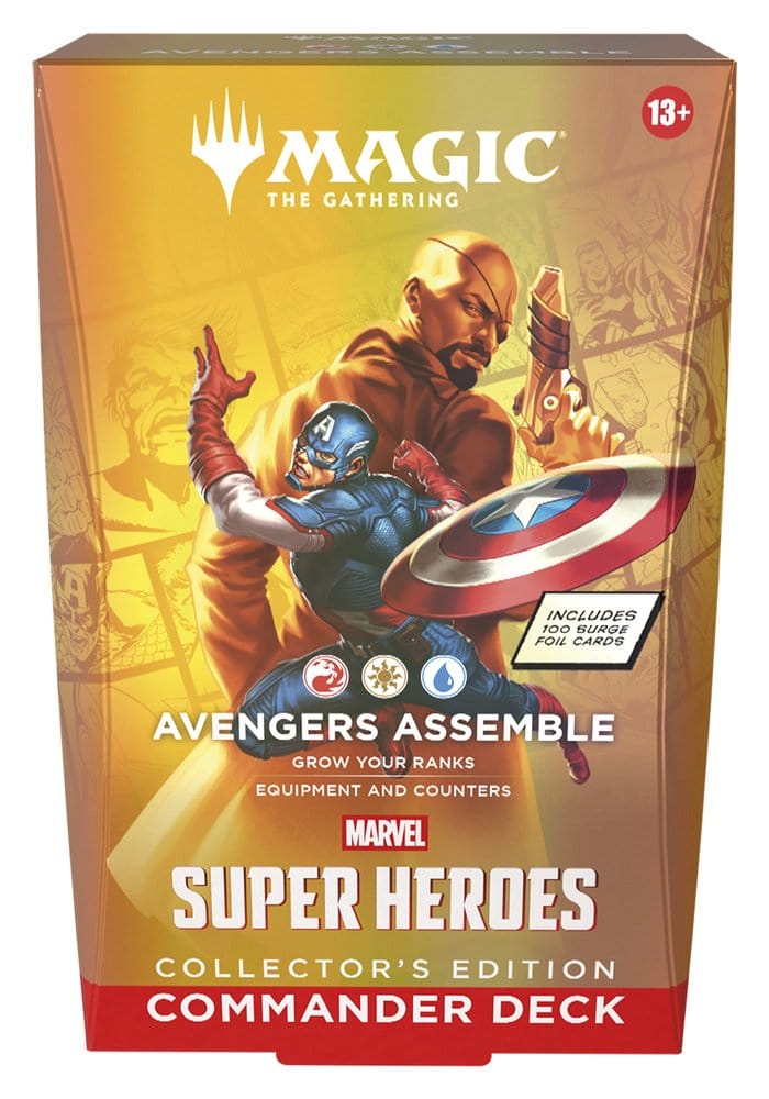 Magic the Gathering Marvel Super Heroes Collector's Edition Commander Decks Case (4) engelska