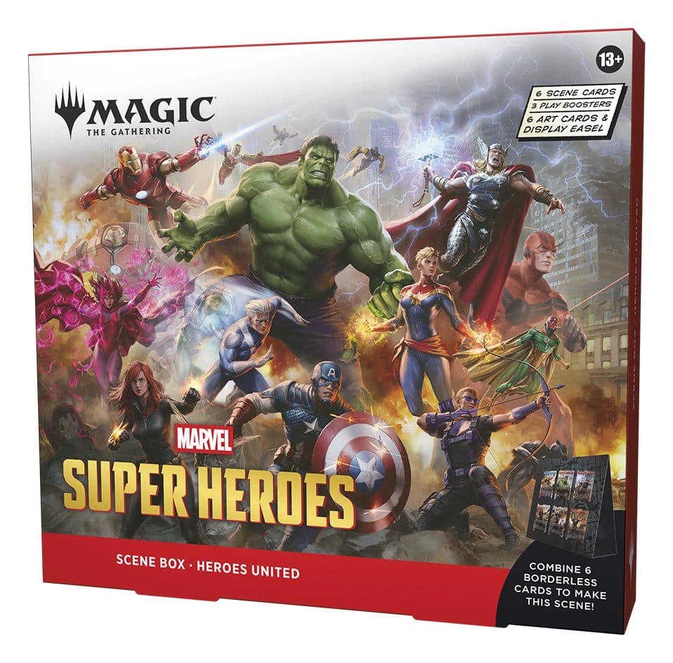 Magic the Gathering Marvel Super Heroes Scene Box Display (4) engelska