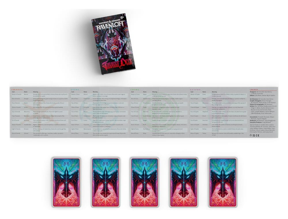 Dungeons & Dragons RPG Ravenloft: Skräcken Inom Tarokka Kortlek *Engelsk Version*