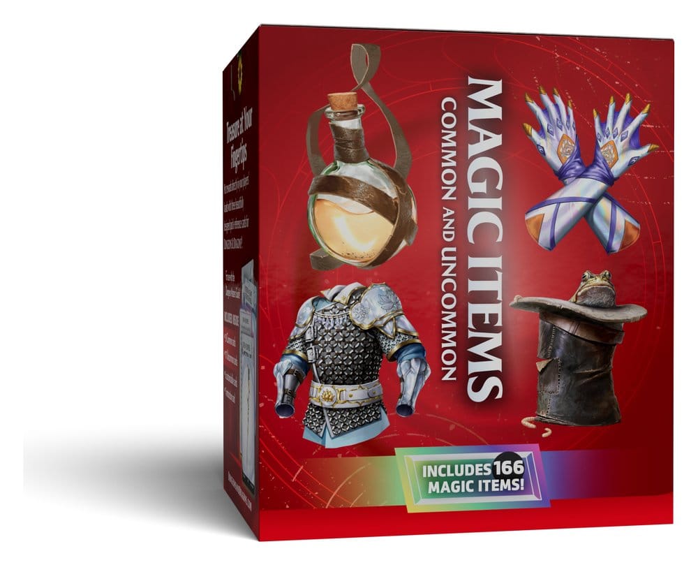 Dungeons & Dragons RPG Referenskort – Magiska Föremål (Vanliga och Ovanliga) *Engelsk Version*