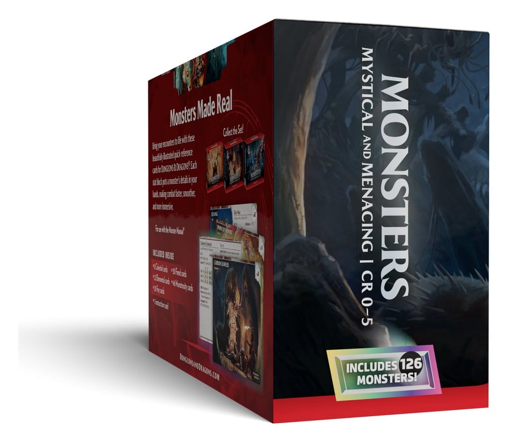 Dungeons & Dragons RPG Referenskort: Monster (Mystiska och Hotfulla) *Engelsk Version*