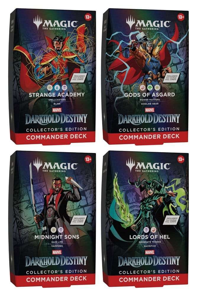 Magic the Gathering Marvel: Darkhold Destiny Collector's Edition Commander Decks Case (4) english