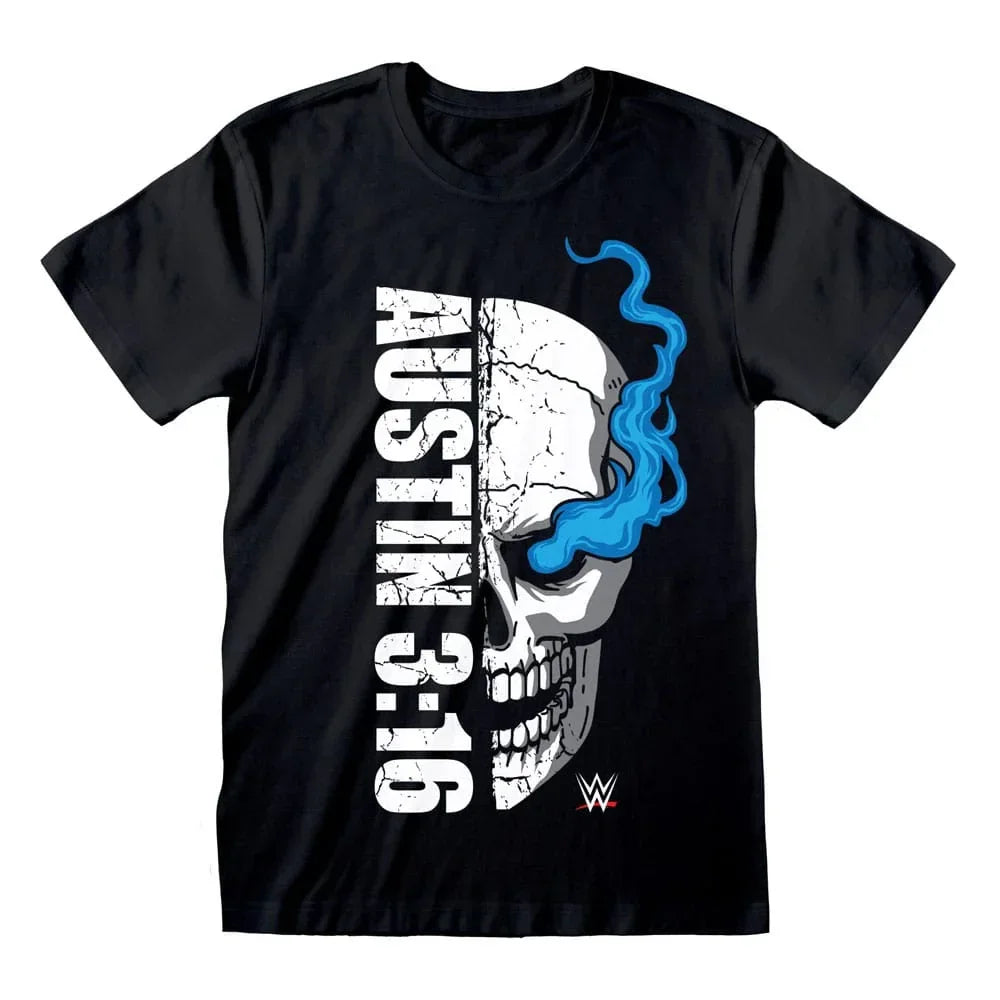 WWE T-Shirt Austin 3:16 Skull - Storlek S Heroes Inc