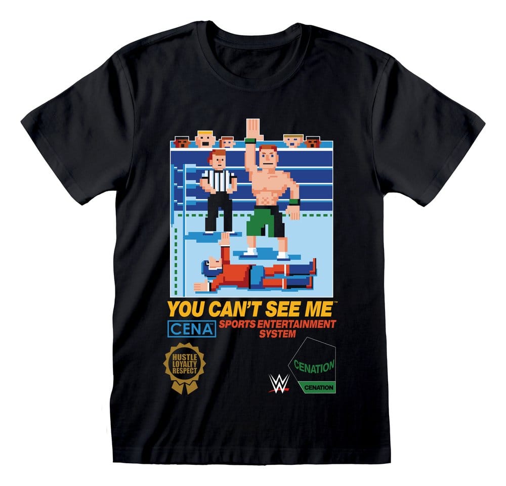 WWE T-Shirt Cena Kan Inte Se Mig Svart Storlek L