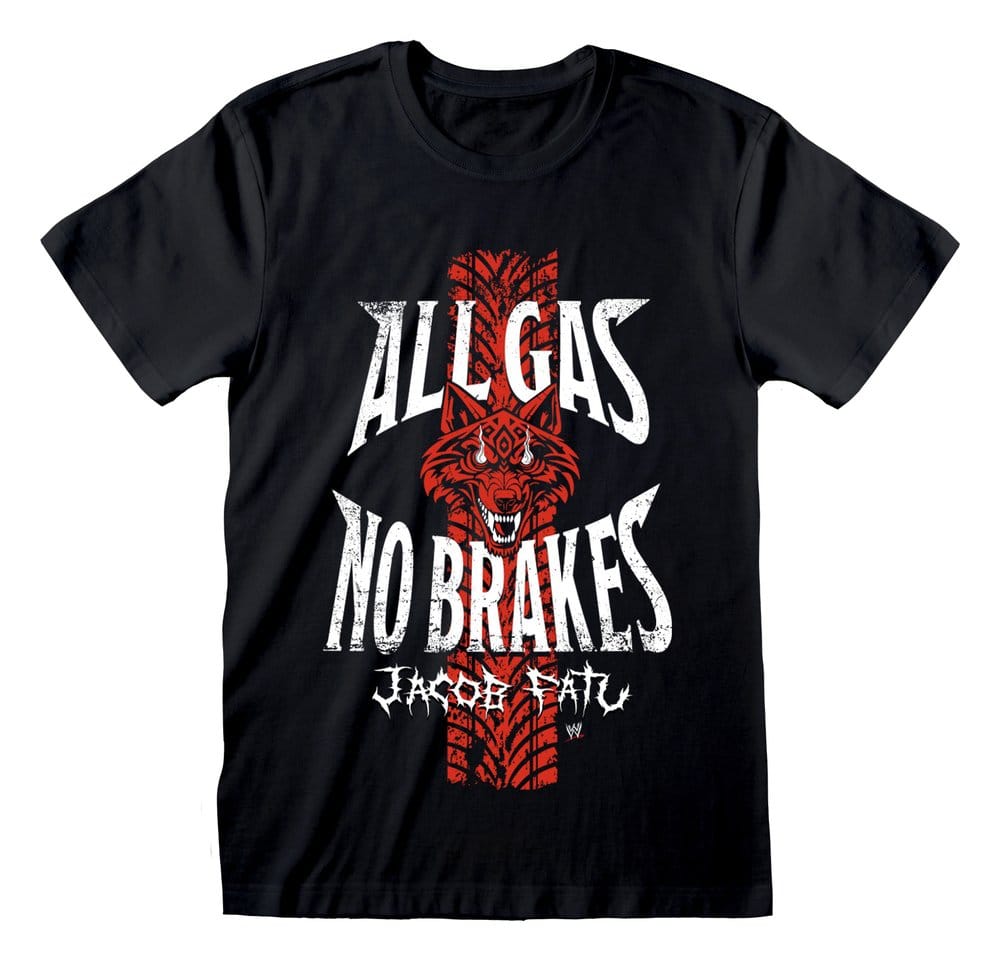 WWE T-shirt All Gas Svart Storlek S