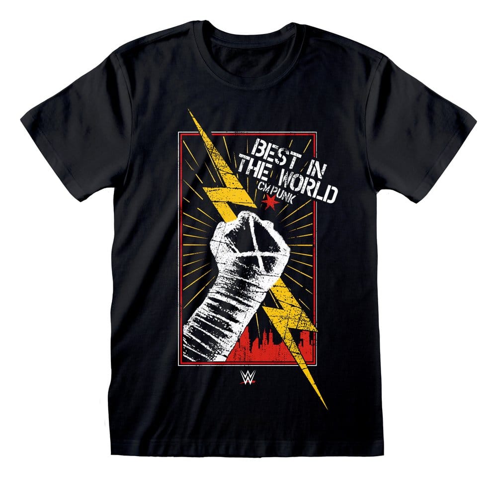 WWE T-Shirt CM Punk Svart Storlek XL