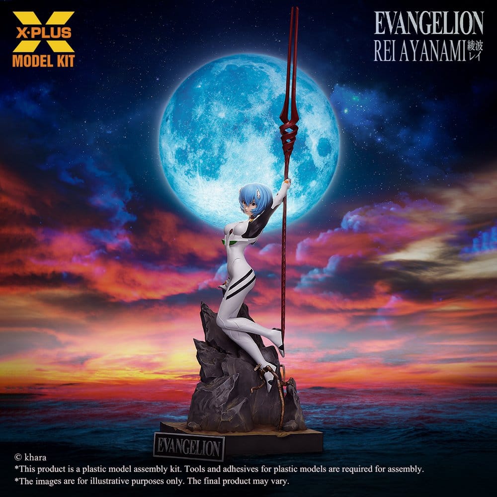 Neon Genesis Evangelion Plastmodellbyggsats 1/8 Rei Ayanami 40 cm