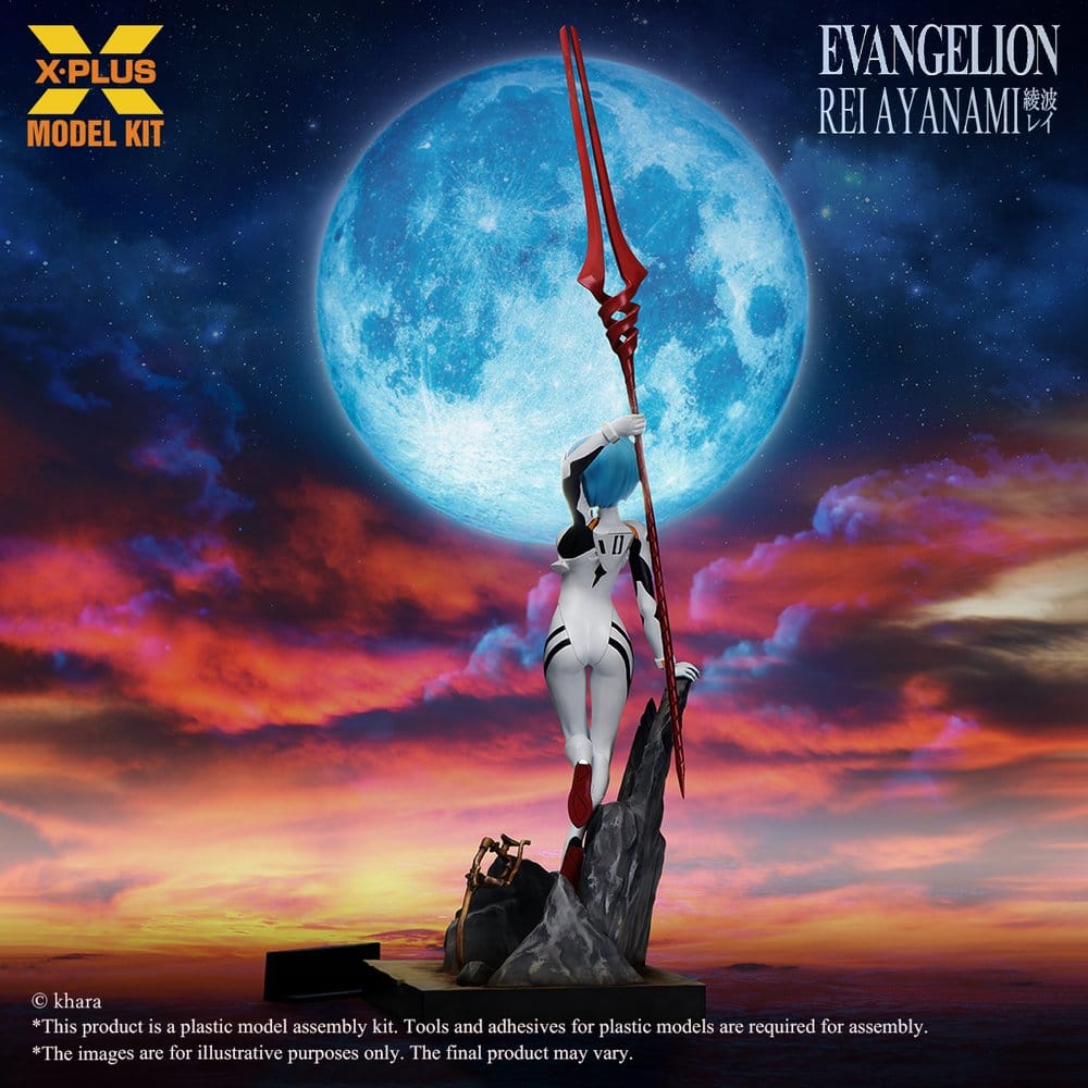Neon Genesis Evangelion Plastmodellbyggsats 1/8 Rei Ayanami 40 cm