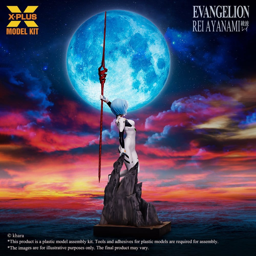 Neon Genesis Evangelion Plastmodellbyggsats 1/8 Rei Ayanami 40 cm