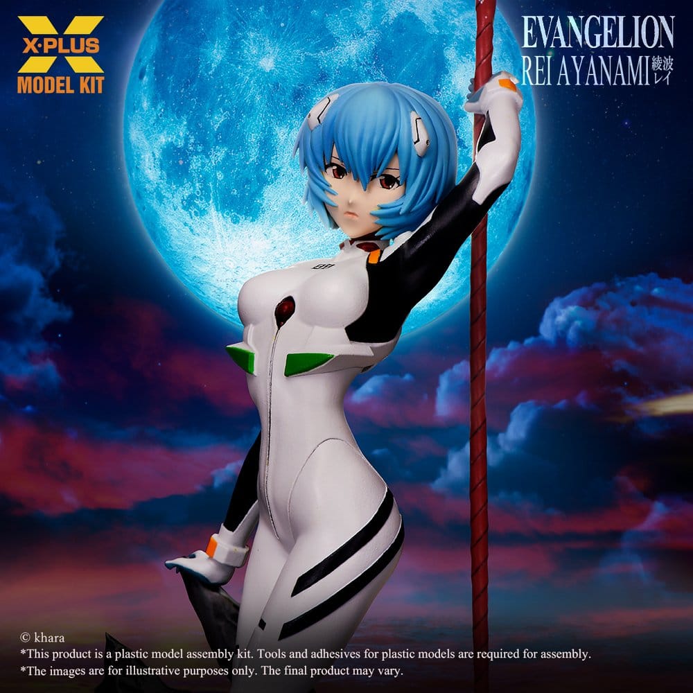 Neon Genesis Evangelion Plastmodellbyggsats 1/8 Rei Ayanami 40 cm