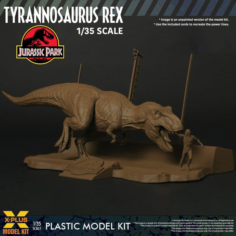 Jurassic Park Plastmodellset 1/35 Tyrannosaurus Rex 42 cm