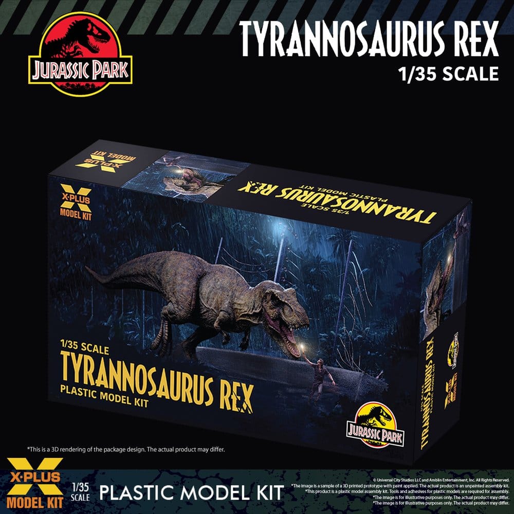 Jurassic Park Plastmodellset 1/35 Tyrannosaurus Rex 42 cm