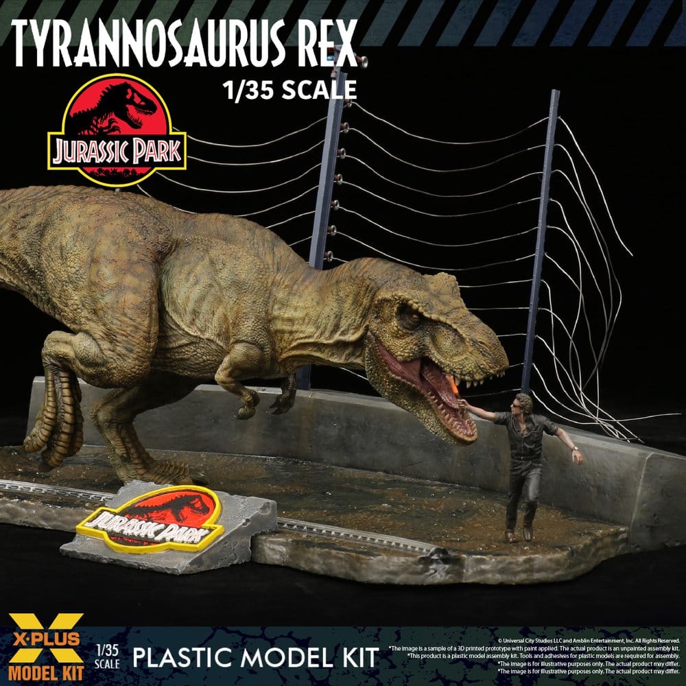 Jurassic Park Plastmodellset 1/35 Tyrannosaurus Rex 42 cm