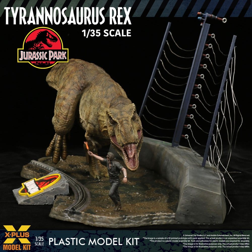 Jurassic Park Plastmodellset 1/35 Tyrannosaurus Rex 42 cm