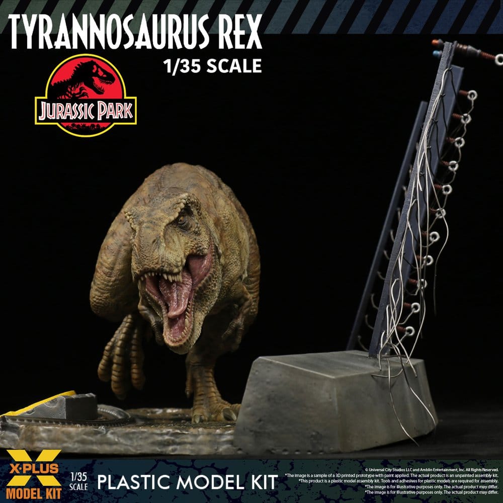 Jurassic Park Plastmodellset 1/35 Tyrannosaurus Rex 42 cm