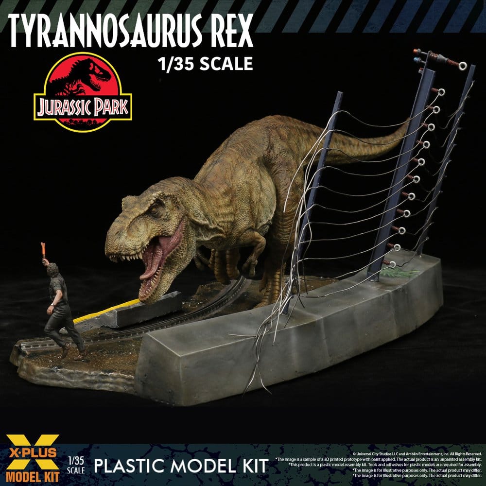Jurassic Park Plastmodellset 1/35 Tyrannosaurus Rex 42 cm