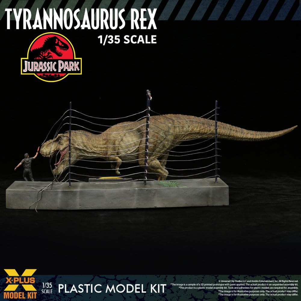 Jurassic Park Plastmodellset 1/35 Tyrannosaurus Rex 42 cm