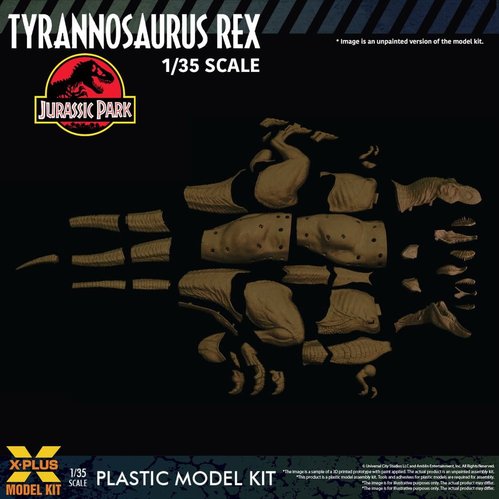 Jurassic Park Plastmodellset 1/35 Tyrannosaurus Rex 42 cm