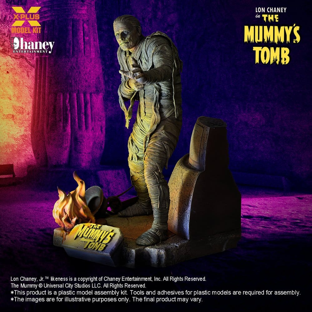 Universal Monsters Plastmodellbyggsats 1/8 Lon Chaney Jr. som Mumien (Återutgåva) 23 cm