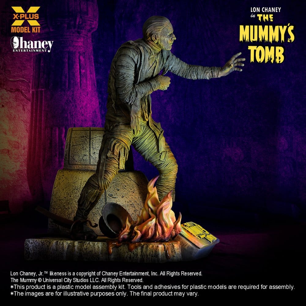 Universal Monsters Plastmodellbyggsats 1/8 Lon Chaney Jr. som Mumien (Återutgåva) 23 cm
