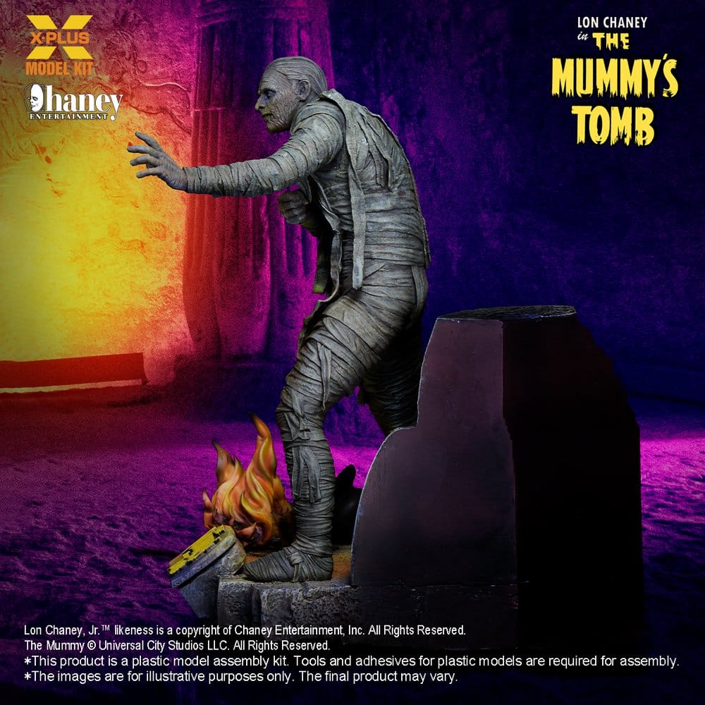 Universal Monsters Plastmodellbyggsats 1/8 Lon Chaney Jr. som Mumien (Återutgåva) 23 cm