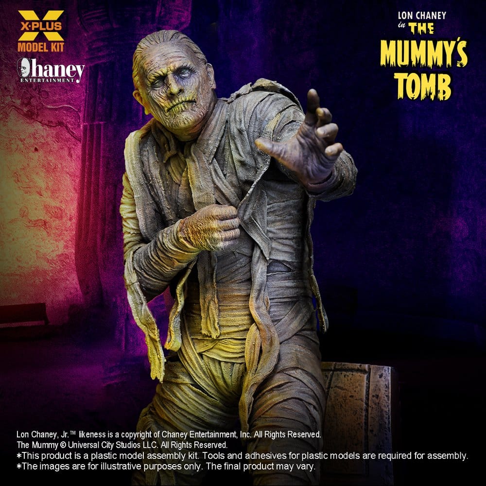 Universal Monsters Plastmodellbyggsats 1/8 Lon Chaney Jr. som Mumien (Återutgåva) 23 cm