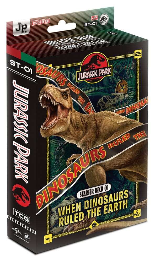 Jurassic Park TCG Starter Deck 01 When Dinosaurs Ruled the Earth Display (6) *English Version*