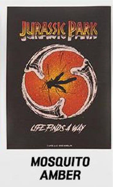 Jurassic Park TCG Card Sleeves Mosquito Amber 9 cm