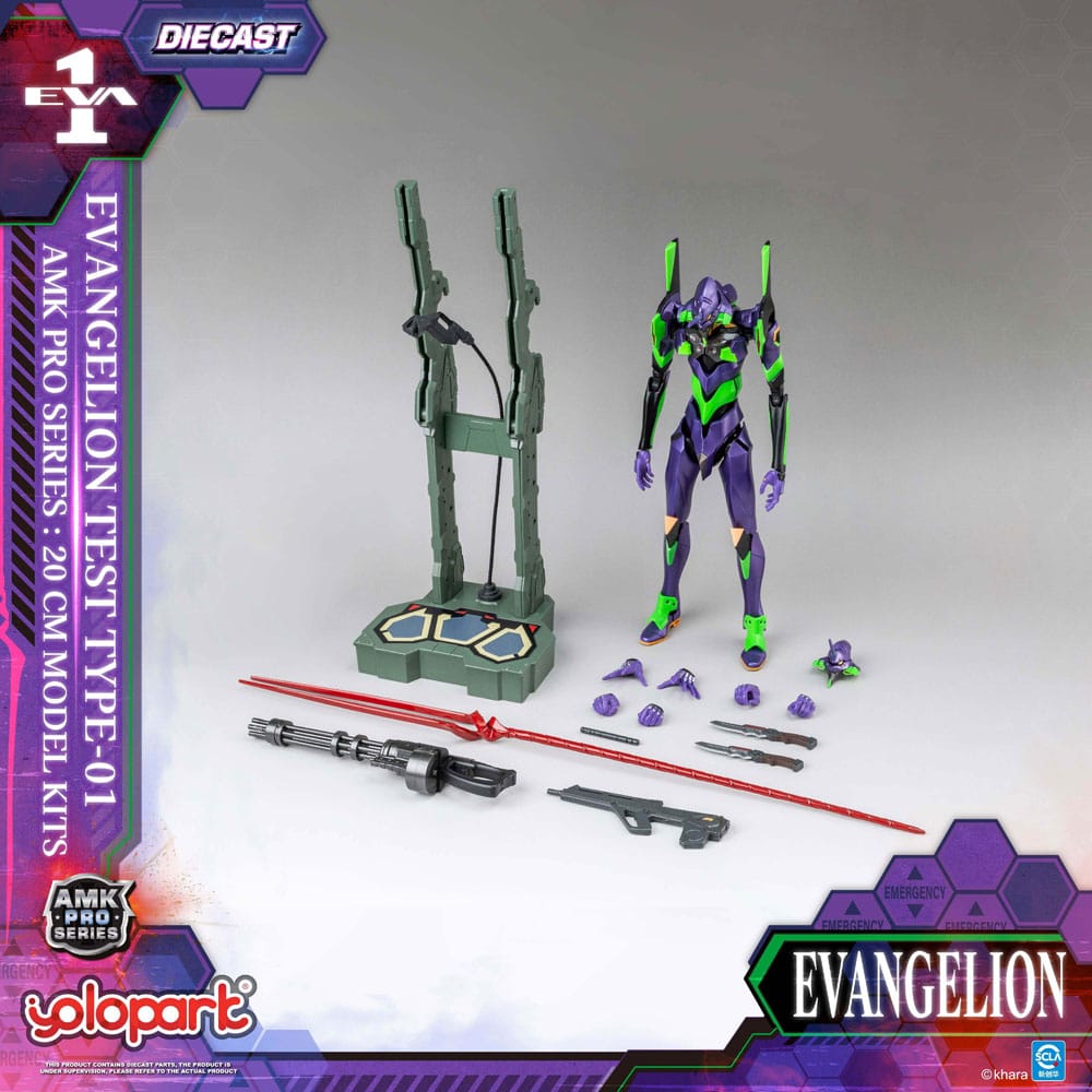 Neon Genesis Evangelion AMK Pro Series Plastmodellkit Eva-01 Testtyp 20 cm Yolopark