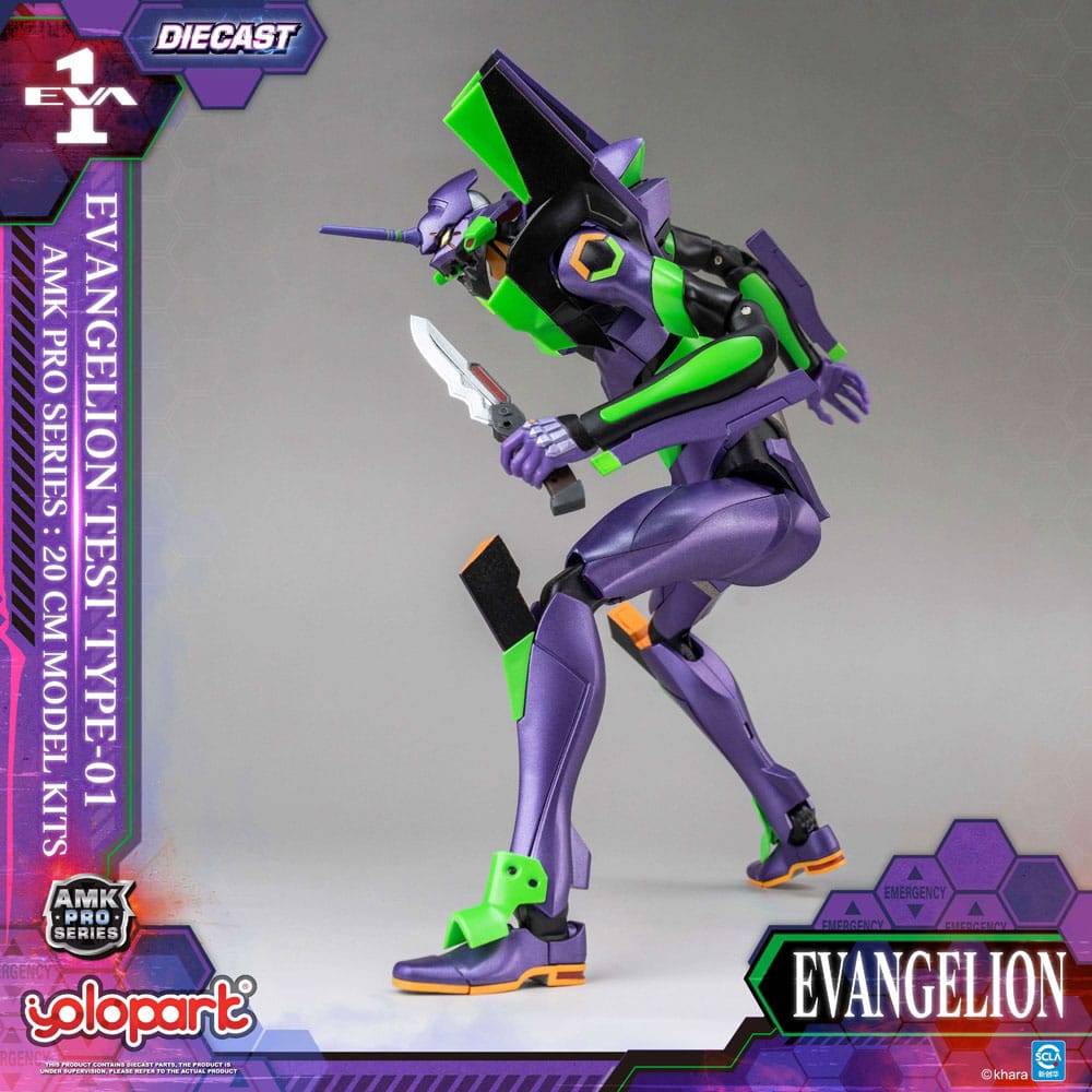Neon Genesis Evangelion AMK Pro Series Plastmodellkit Eva-01 Testtyp 20 cm Yolopark