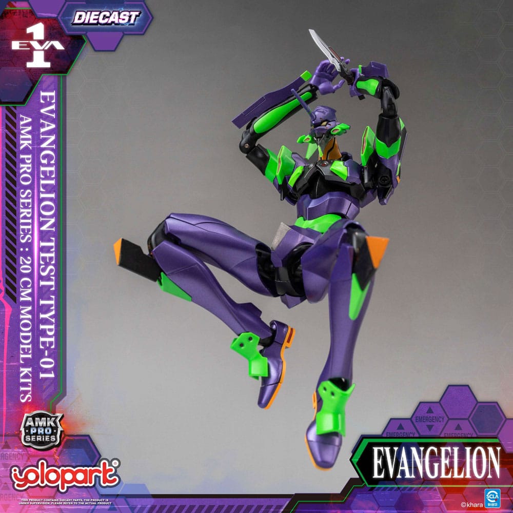 Neon Genesis Evangelion AMK Pro Series Plastmodellkit Eva-01 Testtyp 20 cm Yolopark