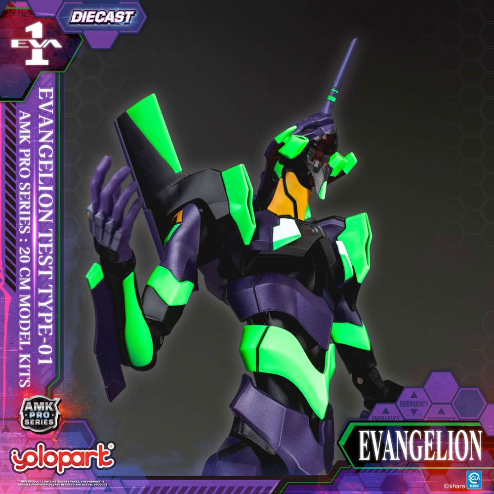 Neon Genesis Evangelion AMK Pro Series Plastmodellkit Eva-01 Testtyp 20 cm Yolopark