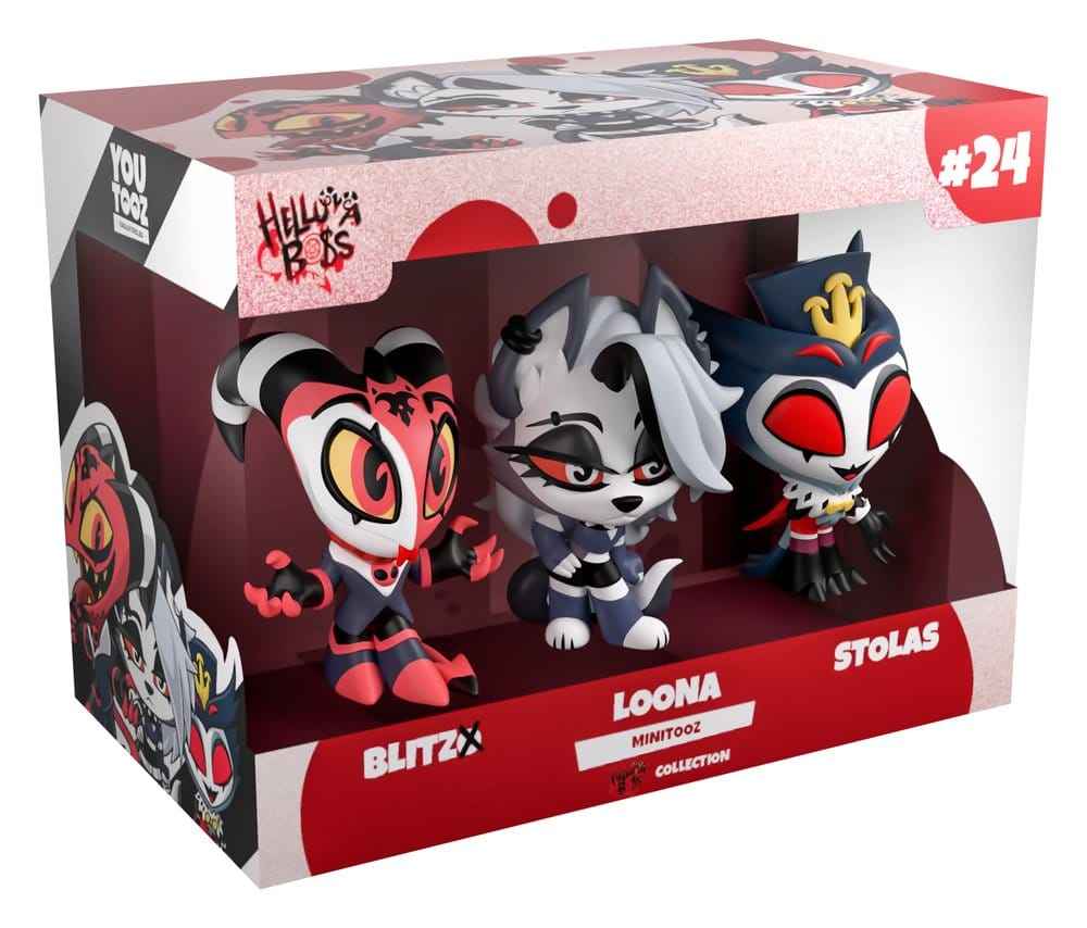 Helluva Boss Mini Tooz Mini Figurer 3-Pack Blitzo, Loona & Stolas