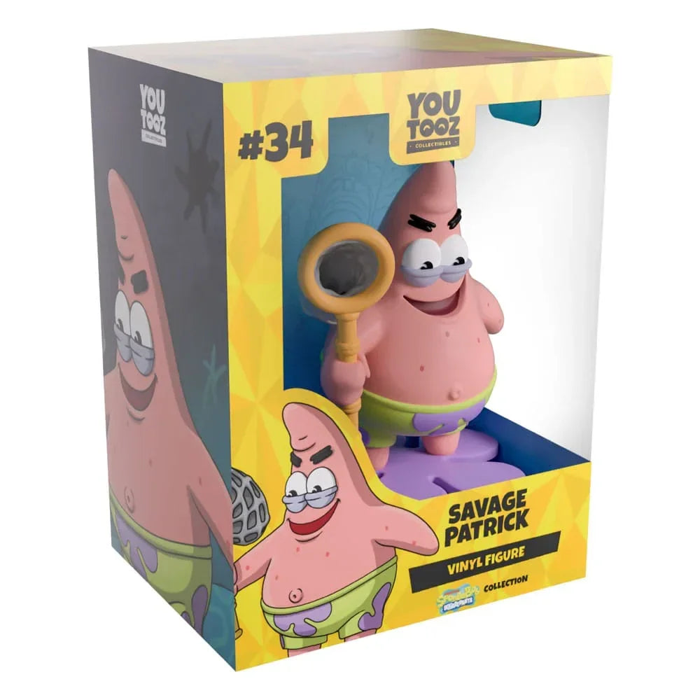 Svampbob Figur Savage Patrick 11 cm Youtooz