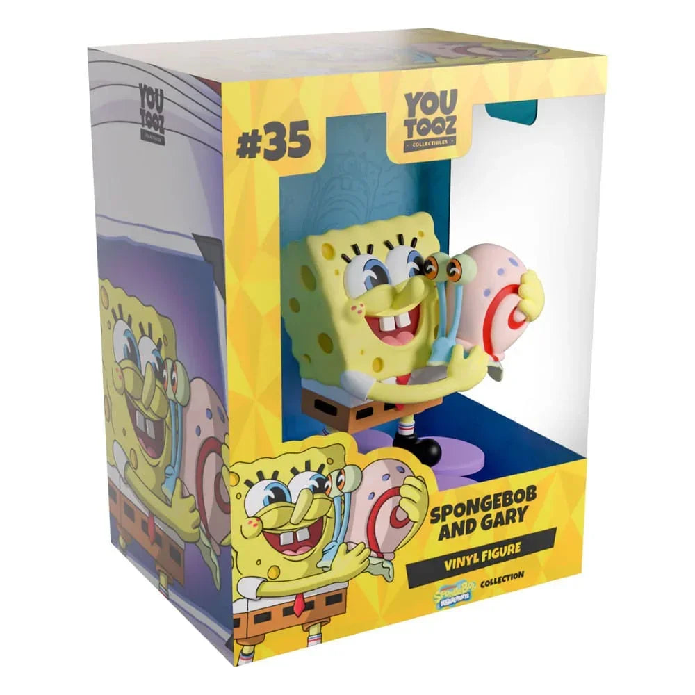 Svampbob Figur Svampbob & Gary 9 cm Youtooz