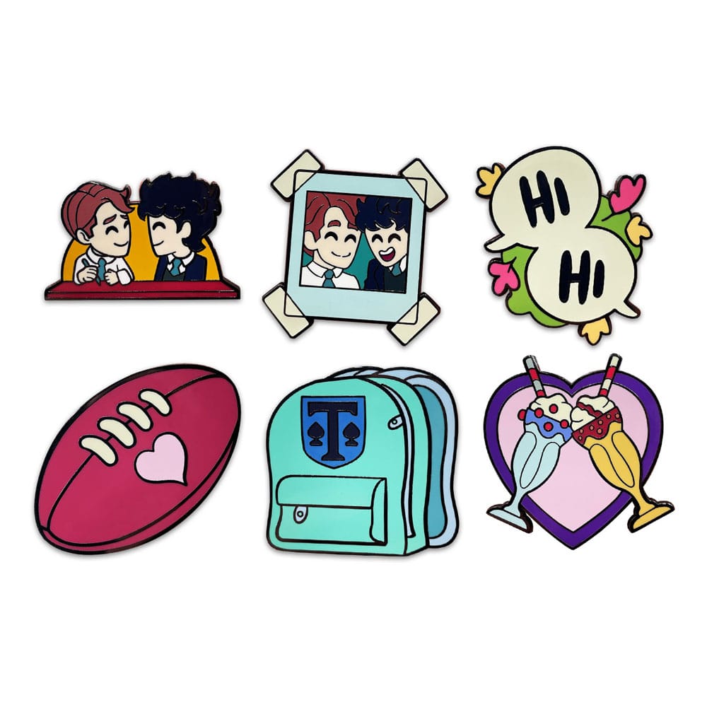Heartstopper Emaljpins Set (6 st) – 3 cm Youtooz