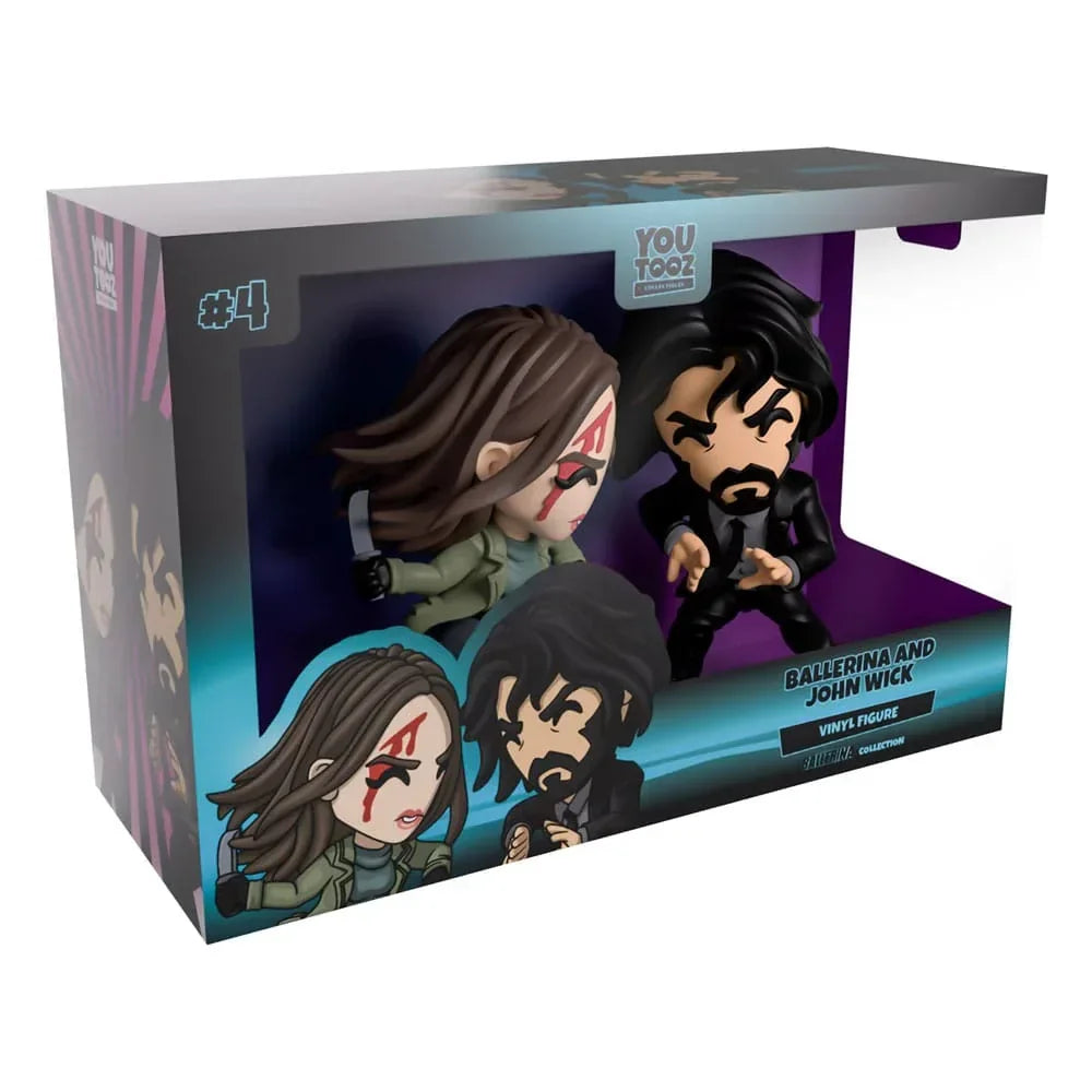 John Wick: Ballerina Figurer 2-Pack - Ballerina & John Wick 11 cm Youtooz