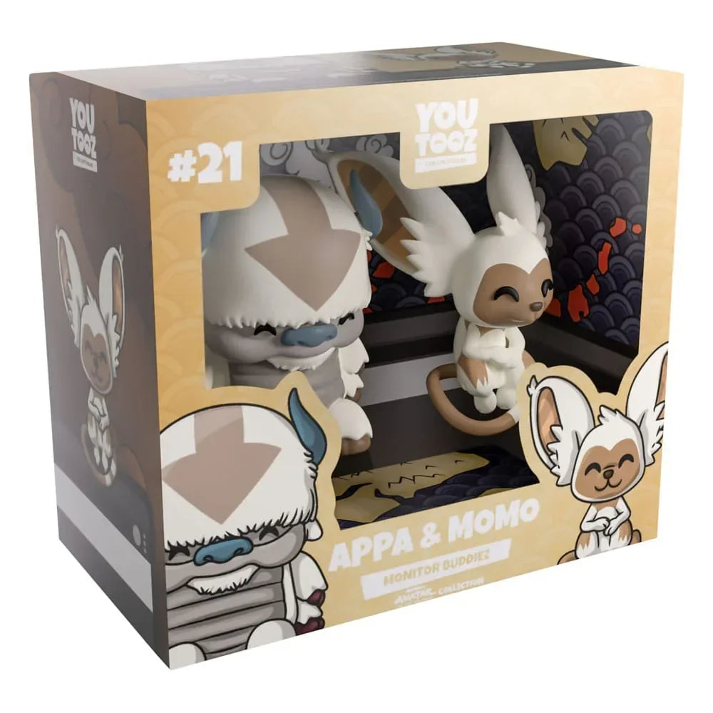 Avatar: The Last Airbender Figurer Appa och Momo Monitor Buddiez 5 cm Youtooz